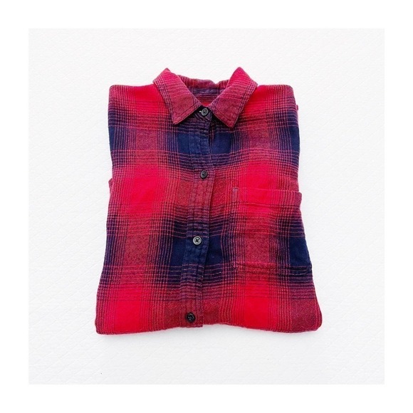 Madewell Classic Flannel Long Sleeve Button Down Shirt SXL - Picture 1 of 5